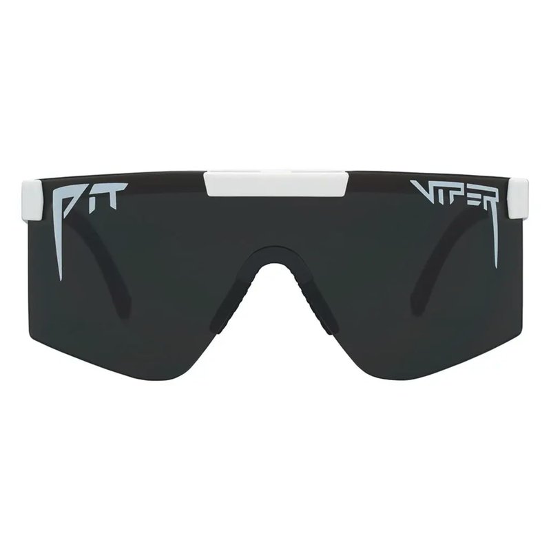 Pit Viper Sunglasses I The Original 2.0 I Regular Fit I 100% UV Lens, Indestructible Frame I Turbo Adjustable for Perfect Fit I Micro Fiber Bag & Retainer Straps I Smoke Lens, White Frame