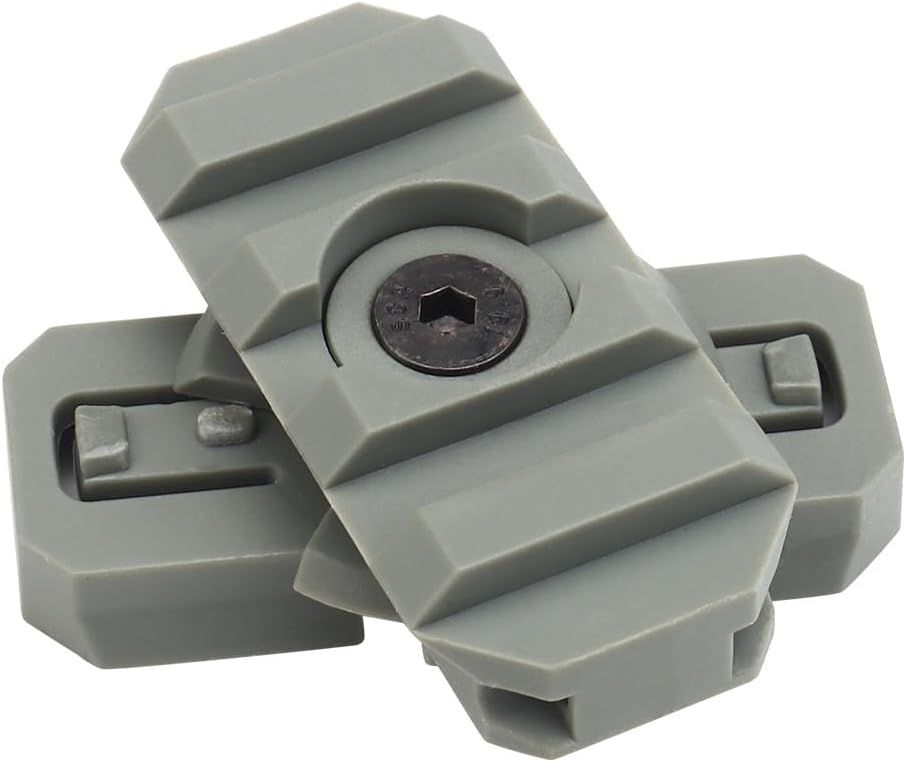 2 Pack Fast Helmet Side Rails Adapter Mount Kit 360 Degrees Rotating Tactical Rail Accessories for ARC 19mm Side Rail