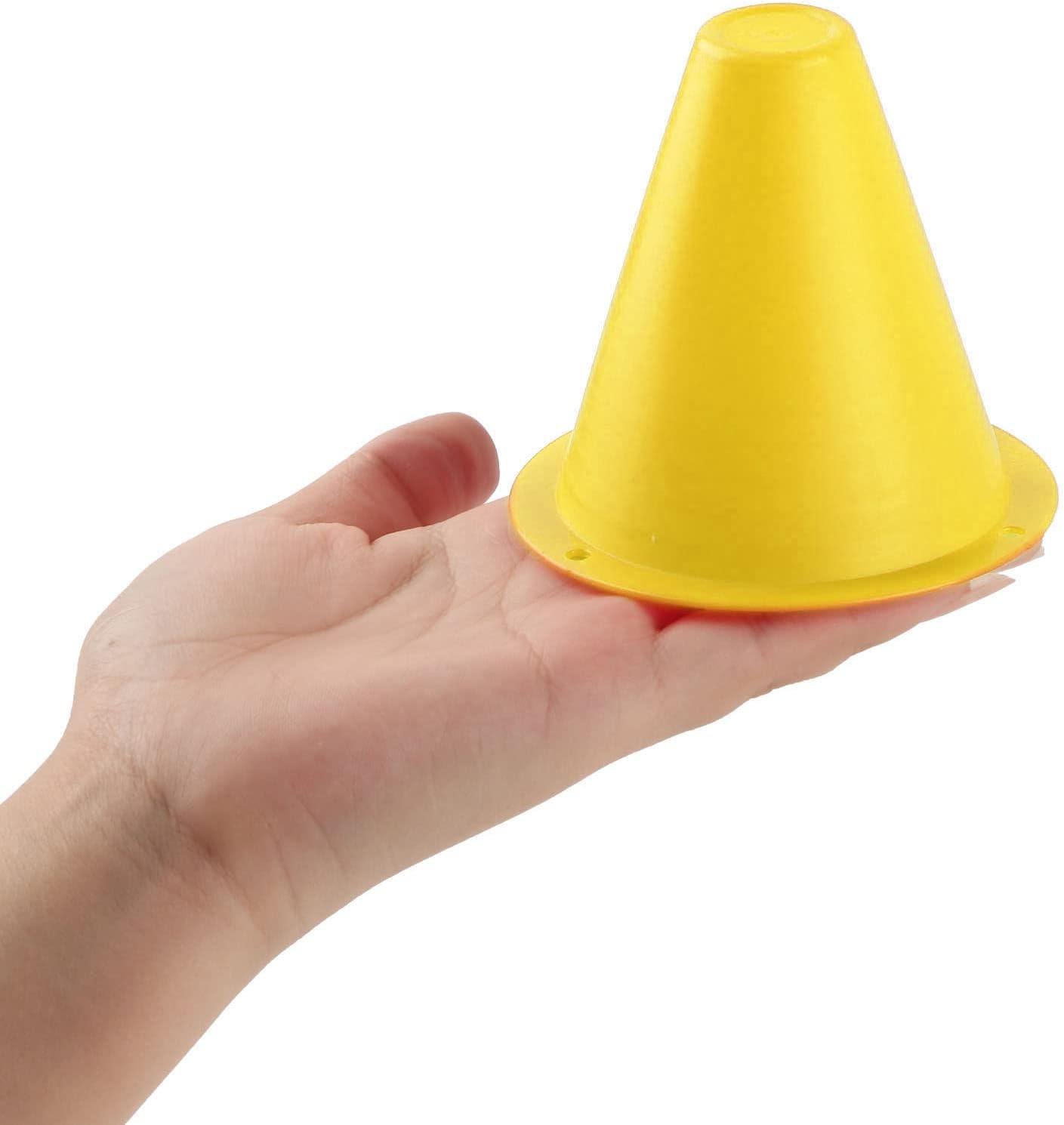 10-Pack Football Training Cones, Bracket Accessories, Obstacle Marking Set