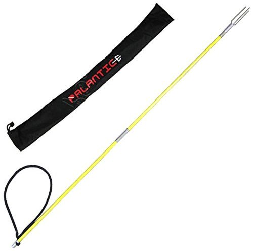 Scuba Choice 4.5' Fiberglass Spearfishing Pole with Lionfish Barb Tip & Bag - Removable Spearhead, 3-Prong Lionfish Tip, Compact & Portable, Ideal for Underwater Hunting, Spearfishing and Fishing