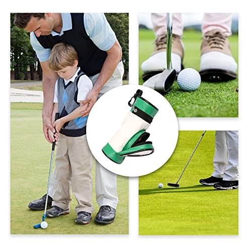 Golf Ball Holder with Zipper & Side Pocket, Portable Golf Tee Pouch for Golfing Enthusiasts