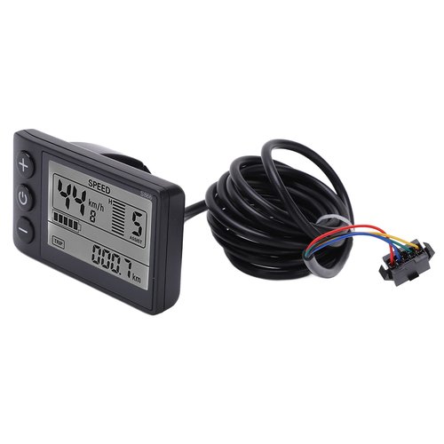 Electric LCD Display, S866 Cycle Computer 24V 36V 48V Electric Scooter Control Panel with Plug for Electric LCD Display Display