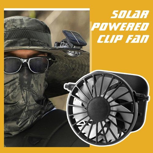 2PCS Solar Fan Replacement,2025 New Solar Powered Fan for Hat Replacement,Portable Solar Fan for Outdoor,Lightweight Cooling Fan Mini Solar Fan Hat Rechargeable for Camping Fishing