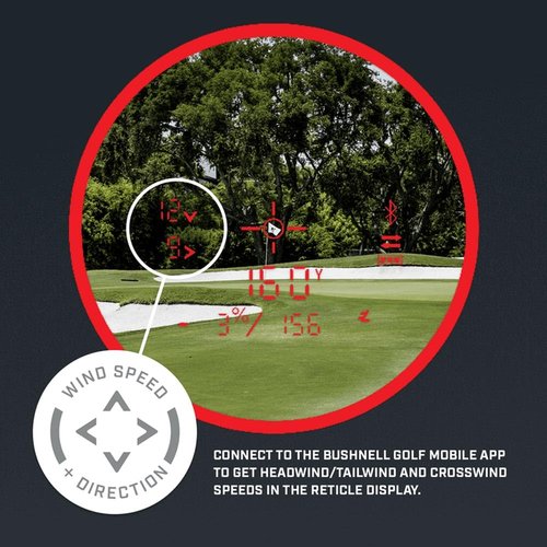 Bushnell Golf Pro Player Pack - Pro X3+Link Rangefinder with Slope/Wind Adjustments, Case, Wingman View Audible/Viewable GPS Speaker & Signature Series Towel - Golf Course GPS Magnetic Caddie Bundle