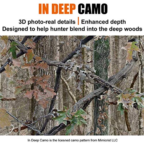EDTREK Waterproof and Windproof Camo Beanie - Timber and Blaze Orange Camo Performance Hunting Hat