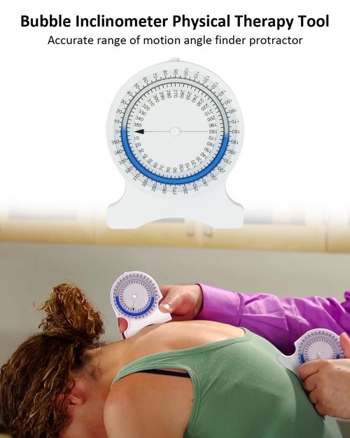 SZRKRLA Inclinometer Physical Therapy Tool No-Leak PT Inclinometer Accurate Range for Range of Motion Measurements No-Leak PT Inclinometer for Students and Professionals