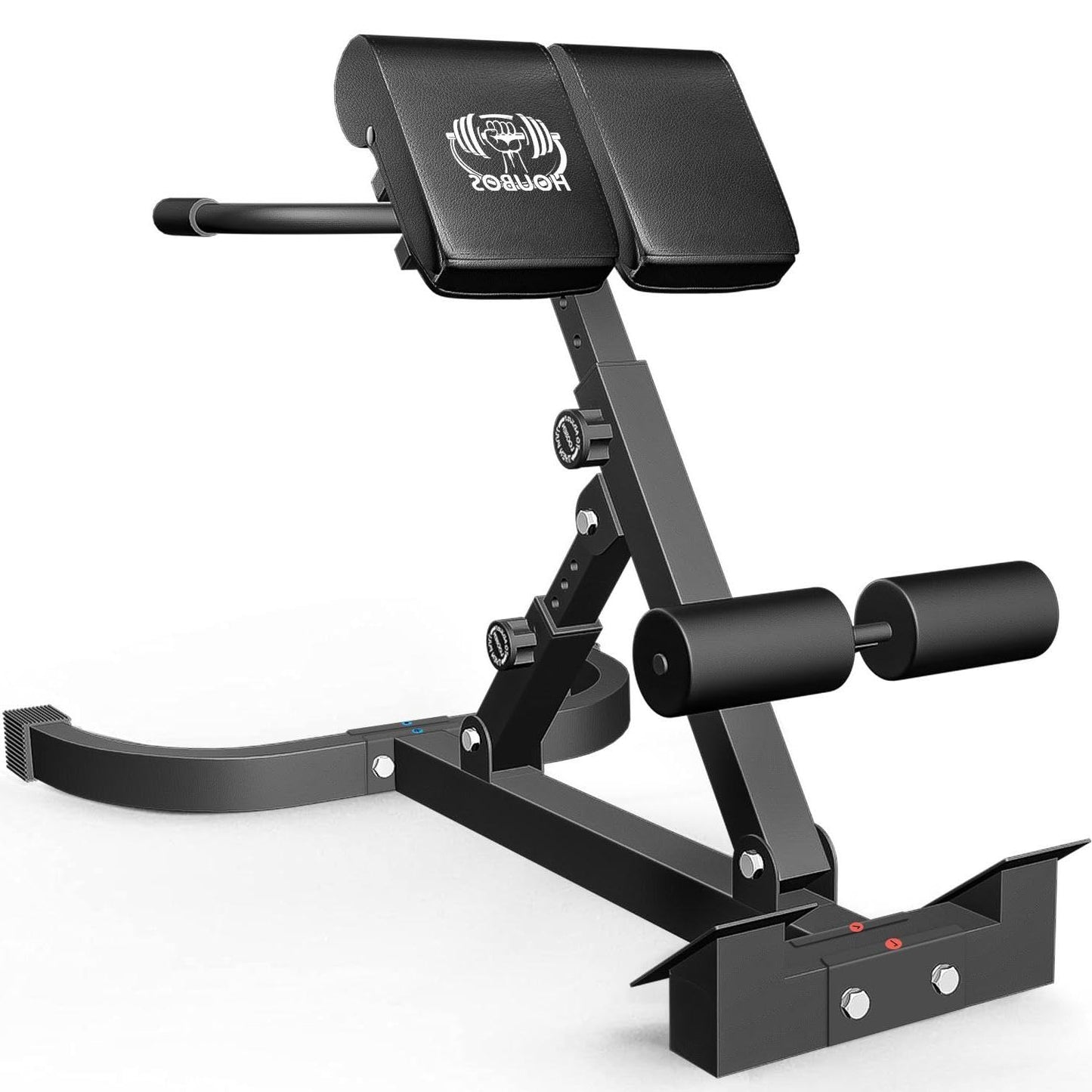 Hyper Back Extension Roman Chair - Back Extension Bench Machine for Glute, Hamstring and Lower Back, Multi-Functional Bench for Full All-in-One Body Workout, Foldable for Home Gym Fitness