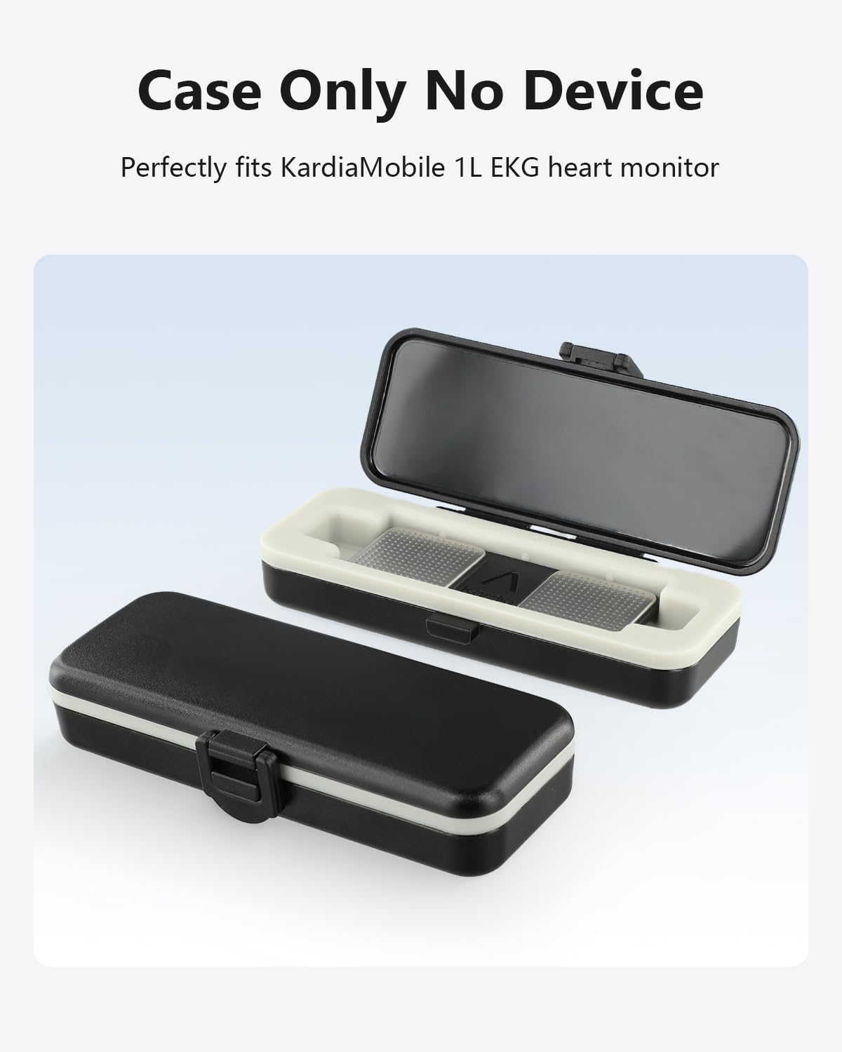 Kardia Mobile Case Only for KardiaMobile 6L EKG Heart Monitor, KardiaMobile 6L Case with Silicone Pad for Travel and Portable, Protect Kardia (CASE ONLY)