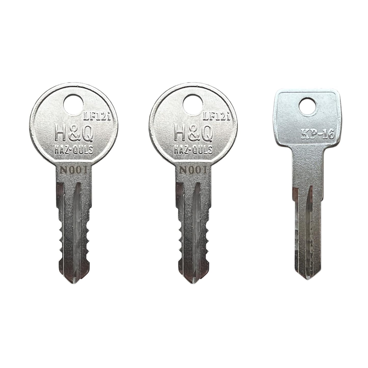 KeyPower N001-N250 & N001R-N250R PreCut Keys (2) for Thule Ski, Roof, Cargo Box, Carrier Racks and Crossbars, Select Your Key Number, Come with One Free D1251 LockCore Control Removal Key, Code:N019