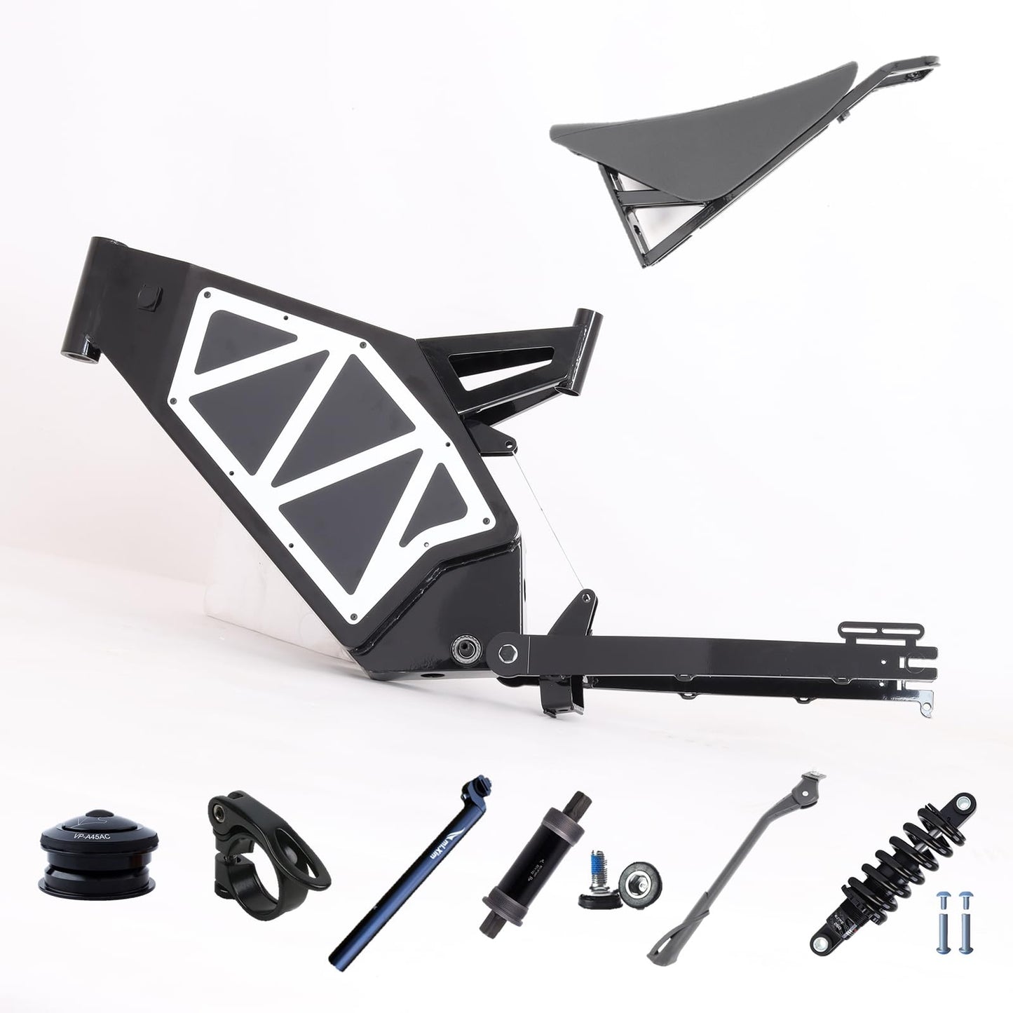 KEYU F1 Enduro ebike Frame Super Design Bicycle Strong Frame for Full Bikes Motorcycle seat Frame Enduro ebike Frame kit
