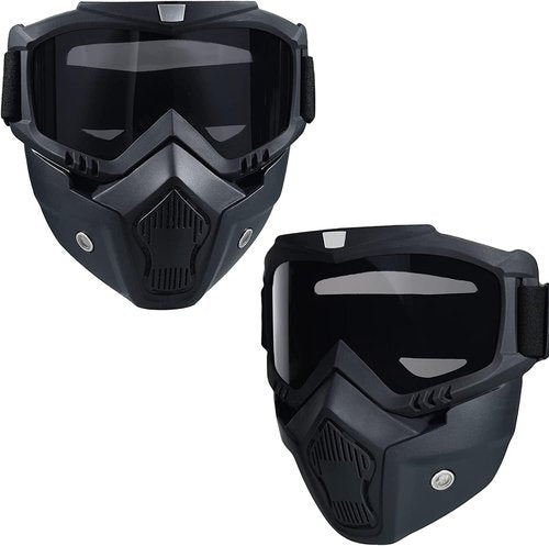 Airsoft Helmet and Mask, MICH Airsoft Helmet with Removable Full Face Mask, Suitable for Paintball, CS Games, Role-Playing and Other Outdoor Activities