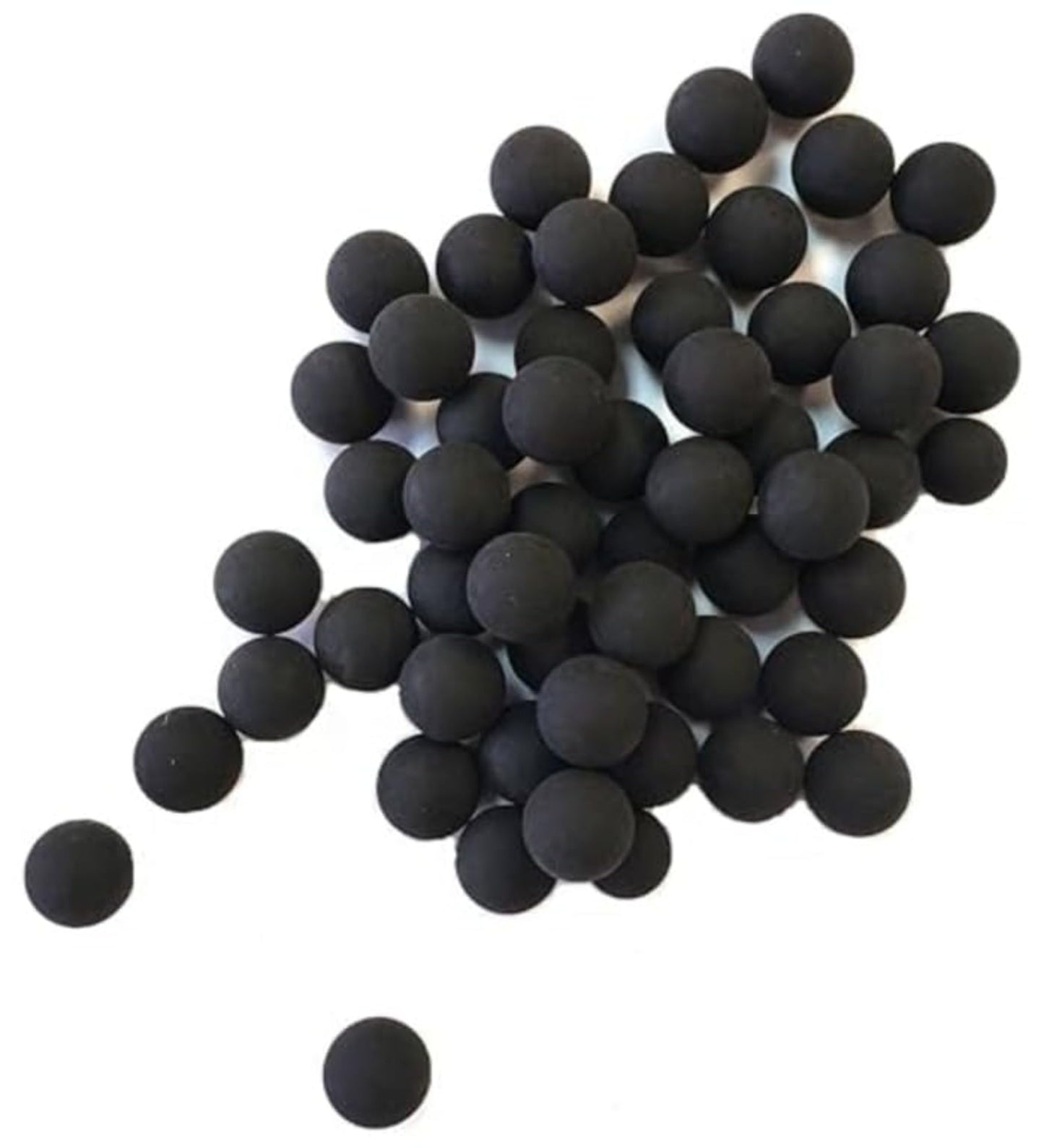 3Skull .68 Cal Reusable Training Rubber Balls for Paintball Guns, Black - Pack of 100