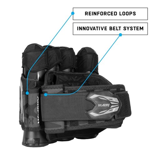 HK Army Zero G 2.0 Paintball Harness - 4+3 (Black/Grey)