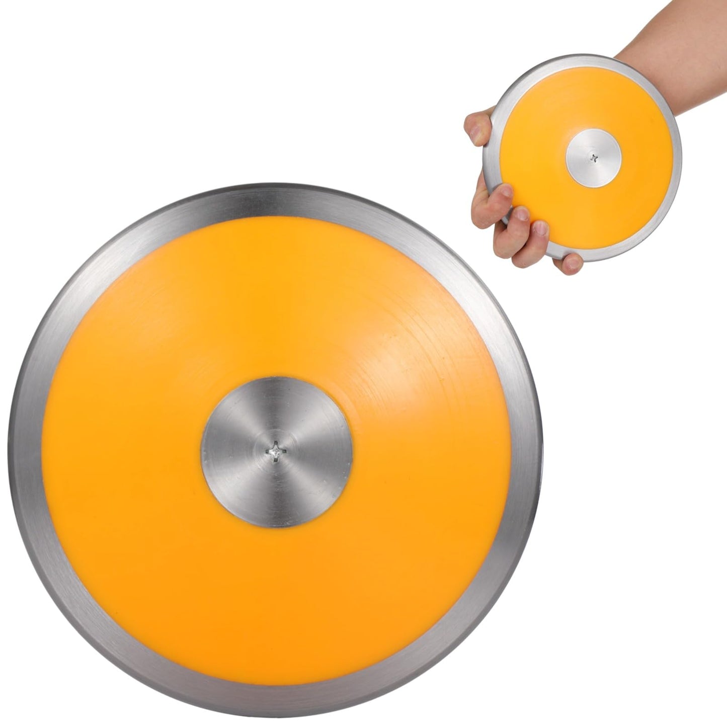 1.0 Kg Sports Training Discus, Track and Field Discus for Women, Nylon-Iron Built, Easy-to-Grip Anti-Slip Finish, Adult Female Sports Practice Discus