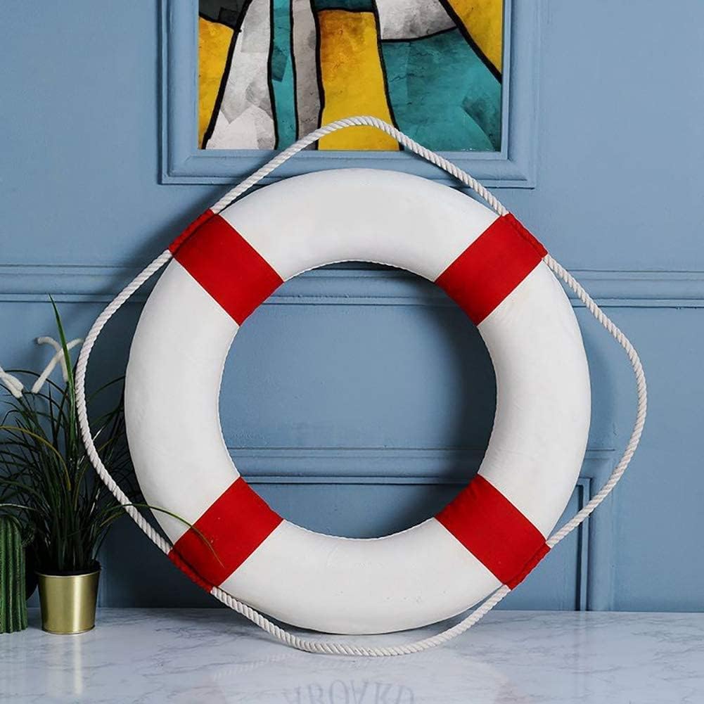 20Inch Throwable Lifebuoy Ring with 98.4FT Floating Rescue Rope - Emergency Flotation Device for Boating, Pool & Outdoor Water Safety, Heavy-Duty Foam Buoy & Perimeter Line Lifeguard Kit