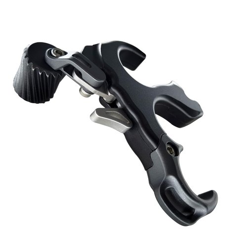 Compound Bow Aid Releaser with Wrist Straps and Adjustment Tool,Archery Release Aids with 3 Thumb Release Adjustable,Aluminum Alloy Aids.for Left and Right Handers. (Black)