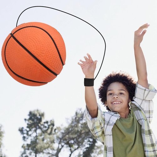 TypoGrove Reaction Training Ball with Adjustable Wrist Strap - High-Elasticity Rubber Basketball Trainer for Agility Drills and Reflex Exercises, Elastic String Sports Equipment for Athletes