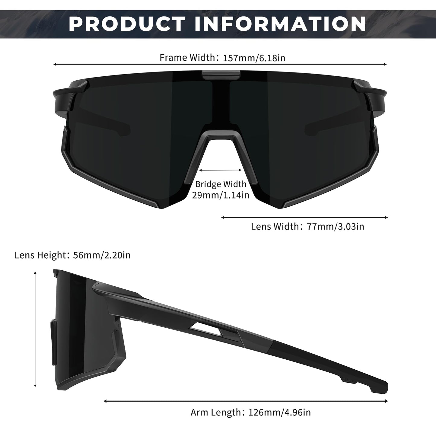 KALIYADI Men Polarized-Sunglasses Sports Sunglasses: Mens Womens Polarized Sports Sun Glasses Cycling Driving Outdoor