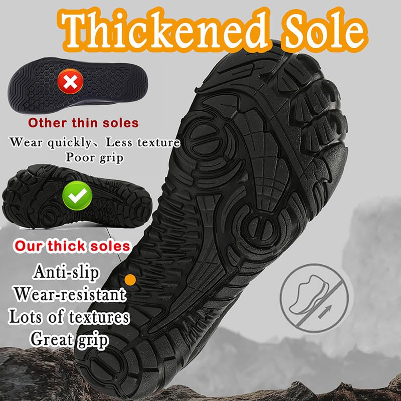 Minimalist Water Shoes for Men Women Wide Toe Box Zero Drop Cross-Trainer Hiking Workout - White, 9 Women / 8 Men