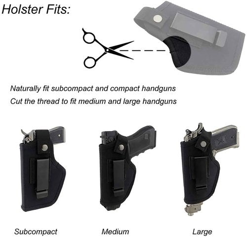 Concealed Carry Holster Metal Clip IWB OWB Holster Waistband Airsoft Pistol Handguns Holster for Right Left Hand Draw (Tan)