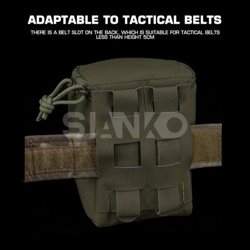 SIANKO NVG Tactical Storage Pouch,Molle Binocular Admin Organizer Bag,Multifunction Military Outdoor Airsoft Paintball Hunting Gear Vest Belt Attachments (CP/BK)