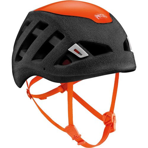 PETZL - Sirocco, Ultra-Lightweight Climbing and Mountaineering Helmet, Black/Orange, Small/Medium