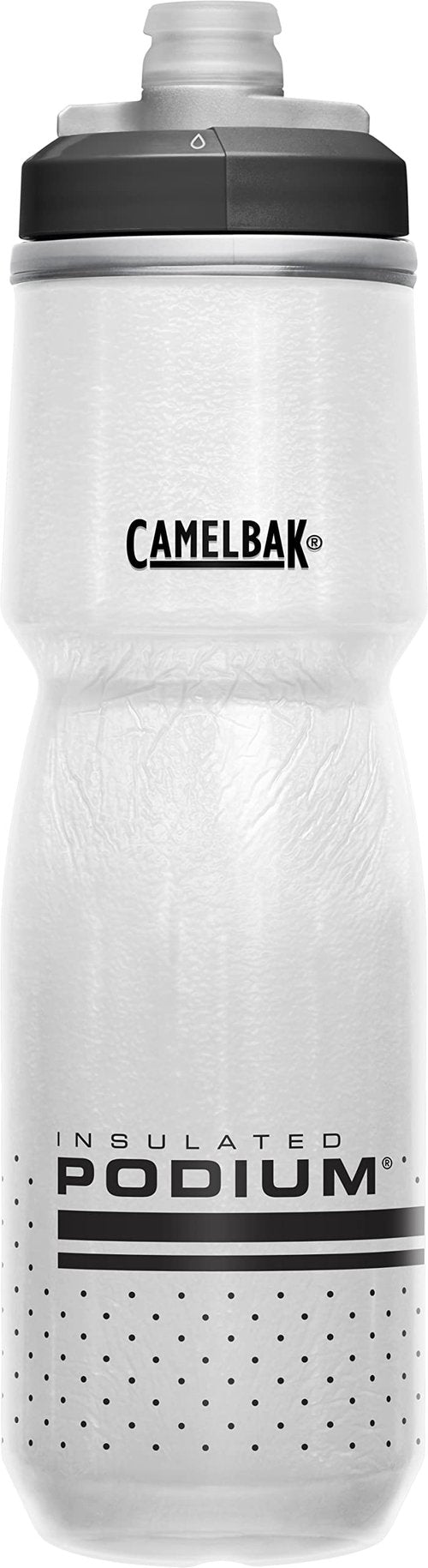 CamelBak Podium Chill Bike Insulated Squeeze Water Bottle White/Black, 24oz