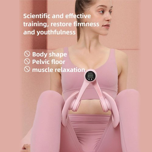 Thigh Master, Mireva Fit Pelvic and Thigh, Trimmer Inner Thigh, Thigh Toner Workout, Beautiful Legs Yoga Machine Leg Pelvic Floor Muscle Exercise, Equipped with Counter (Blue)
