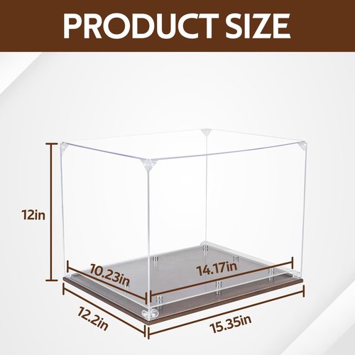 Full Size Football Helmet Display Case with Acrylic Panel,Helmet Display Case,Helmet Case Display Case Full Size,Suitable for Football,Baseball,Hockey Puck Helmet and Models