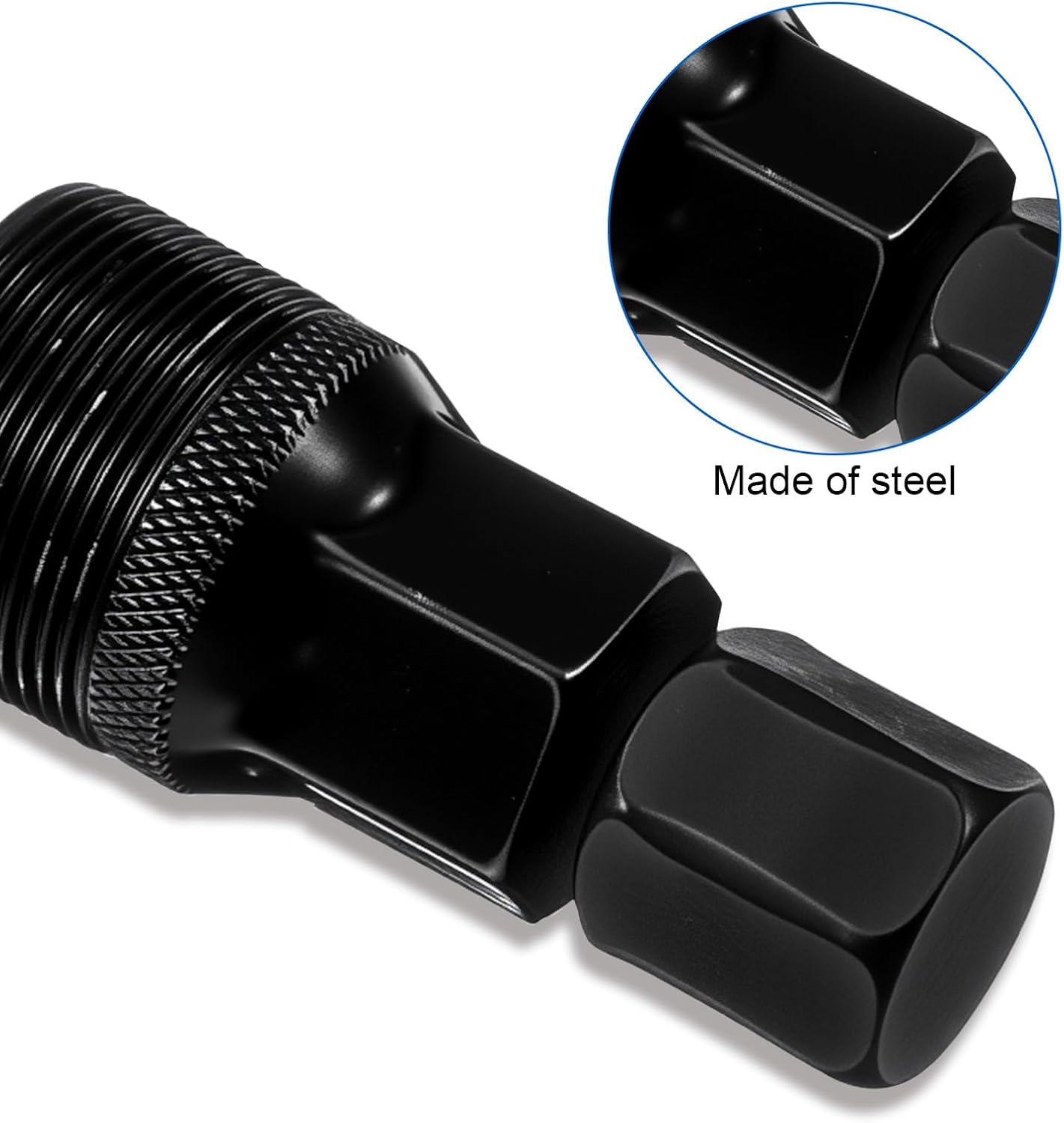 2 PCS Bicycle Crank Puller, Black Steel Crank Arm Removal Tool Bike Crank Remover Tool Crankset Arm Remover Crank Extractor Crank Removing Bicycle Crank Pulley Too for Bicycle Maintenance