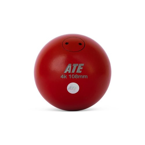 4THROWS ATE Professional Steel Shot Put for Track and Field – Balanced Competition Training Ball with Heavy-Duty Painted Finish – Precision Machined for Grip and Control – (4KG - 109MM)