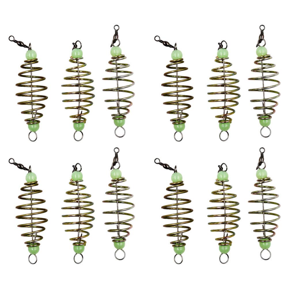 24Pcs Fishing Bait Trap Cage Feeder Basket Holder Coarse Lure Feeder Carp Lure Fish Accessories