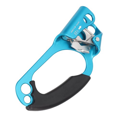 Yuecoom Hand Ascender Stable Grip Strong Ascender Mountaineering Supplies (Right Blue)