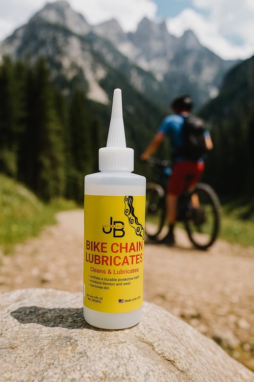JB Industries Bike Chain Dry Lubricant, 4 oz – Long‑Lasting Bicycle Chain Lube for Dry & Dusty Conditions – Reduces Friction & Noise – Quick‑Drying Formula with Precision Drip Applicator
