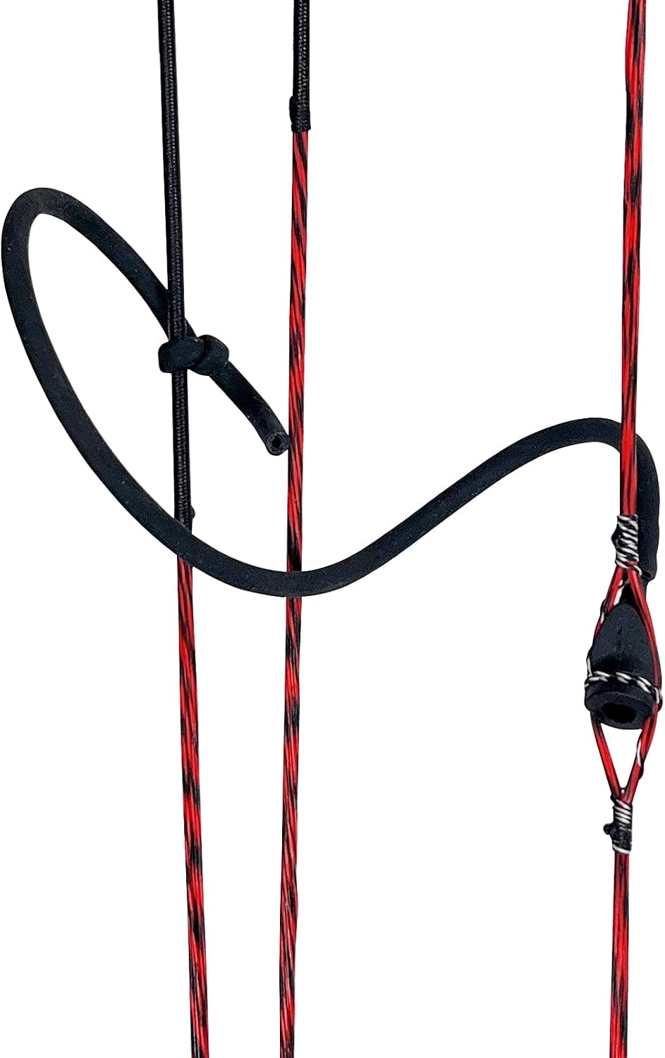 2Pcs Archery Peep Sight Compound Bow 3/16 Rubber Tube Peep Sight Bow String Tubing with Buckle for Hunting Shooting Targeting Accessories