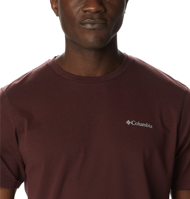 Columbia Men's Big & Tall Thistletown Hills Short Sleeve, Elderberry/Black, 4X B&T