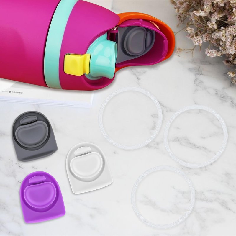 ZONBBEE 3 Sets Replacement Seal Stopper and O Ring Gasket Compatible with Owala FreeSip 24oz 32oz,Water Bottle Lid Insert Cap Rubber Seal Parts for Owala 16/19/24/32/40oz Mouth Piece Accessories Z3K8
