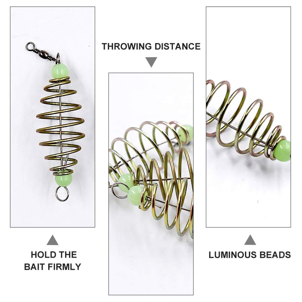 24Pcs Fishing Bait Trap Cage Feeder Basket Holder Coarse Lure Feeder Carp Lure Fish Accessories