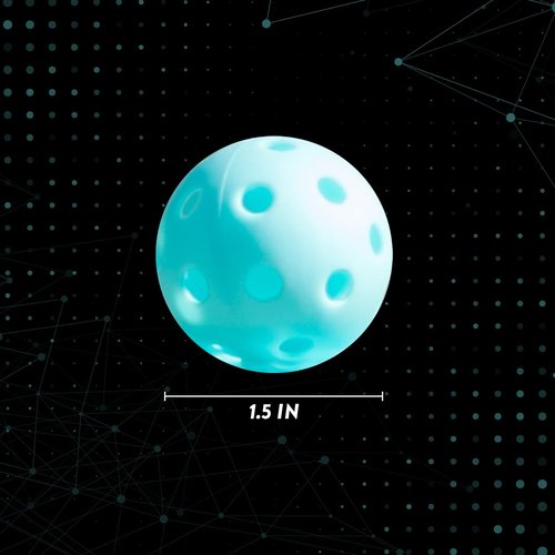Bandit Sports Mini Popper Balls. Plastic Baseballs Made of Impact Resistant and Rebounding Material, Practice Baseballs for Hitting & Training (Pack of 12 Mini Baseball Training Balls)