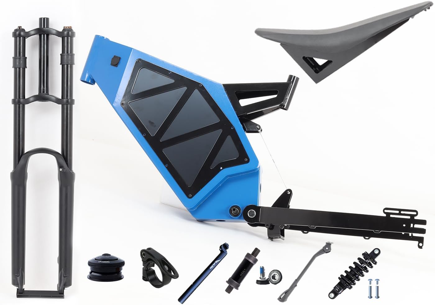 KEYU F1 Enduro ebike Frame Super Design Bicycle Frame with Battery Box for Full Bikes Motorcycle seat Frame Enduro ebike Frame kit