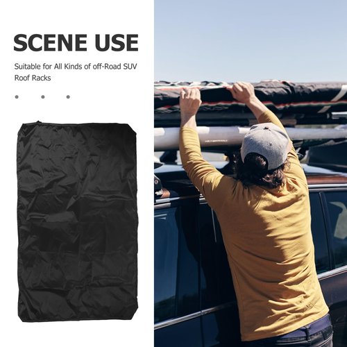 Beatifufu Car Roof Top Rack Rain Cover Cargo Protector Portable Fits 230x145cm