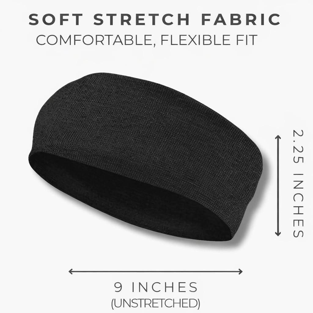 Styla Hair Headbands for Women Stretch Fashion Head Bands 10 Pack Non-Slip Head Wraps Great for Spa, Sports, Yoga, Pilates, Running, Gym Headband, Workouts