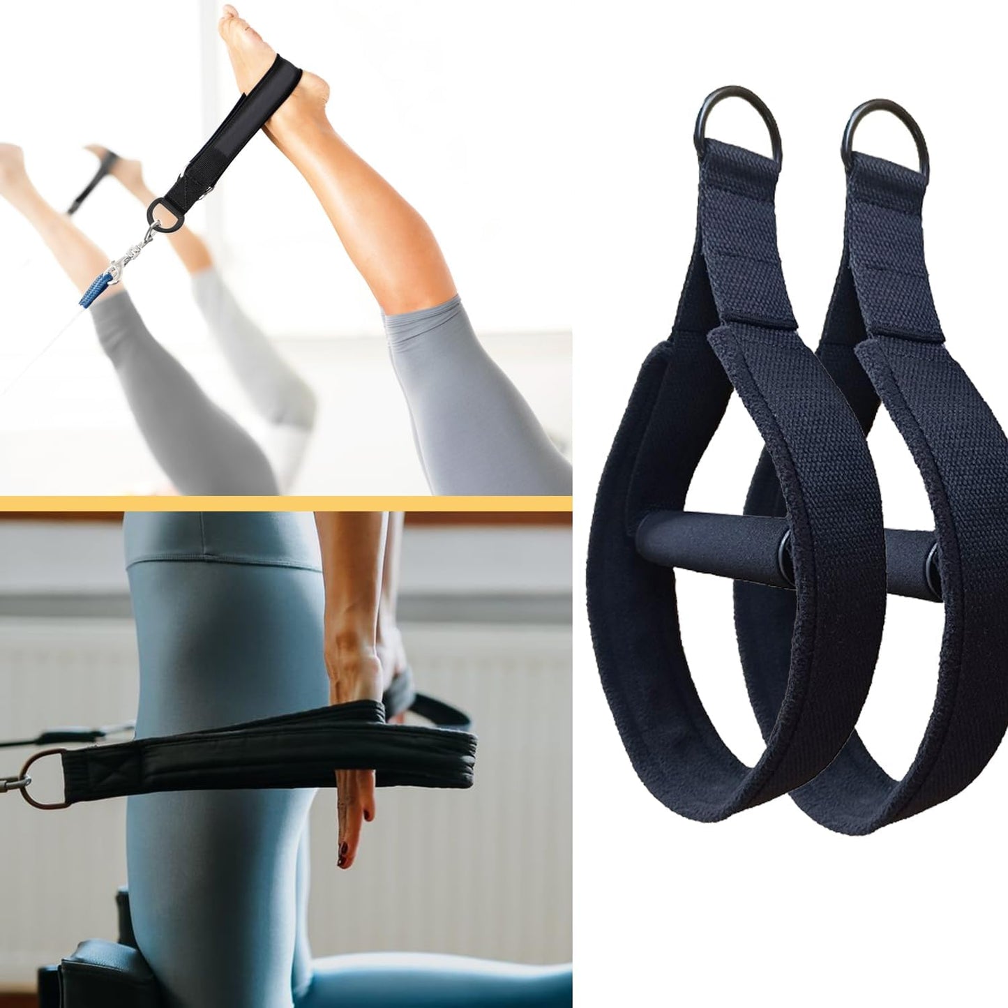 1 Pair of Pilates Wrist Strap, Yoga Double Bracelet Strap, Women's Exercise Kit, Fitness AIDS Sports Accessories,Pilates Straps,Home Gym Workout Graduation Gifts for Her