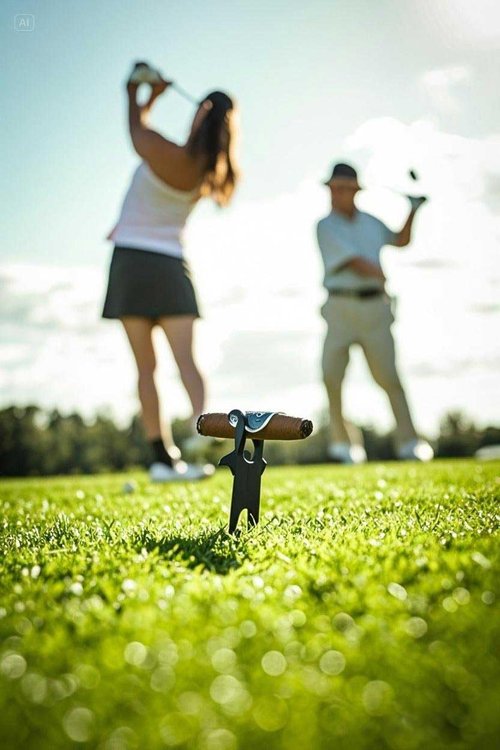 Golf Multi-Tool for Golf Cart Holder, Divot Repair Tool, Ball Marker, Beer Shotgun, and Clamp for Golf Cart