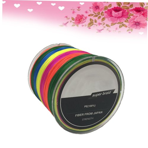 Balacoo Colorful Fishing Line 100m 0.5mm Diameter Line High Sensitivity and 8 Braided Strands