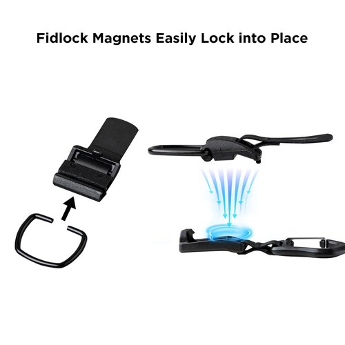 ALPAKA HUB Carabiner(L): Quick Release Keychain with Magnetic Belt Clip - EDC Carabiner for Keys - Tactical Gear & Backpack Accessories - Attach to ALPAKA Sling Bag, Belt Loops, and More