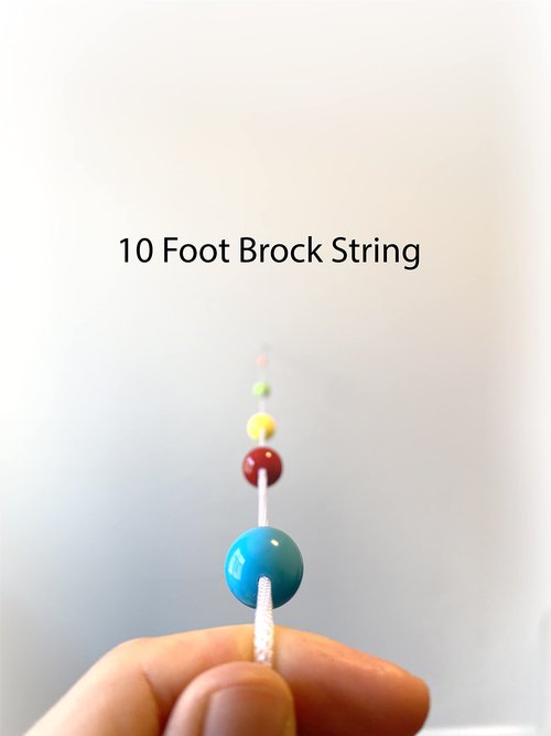 Brock String 10 Foot Vision Convergence Training Tool - Train Vision, Improve Strength & Athletic Performance, and More!