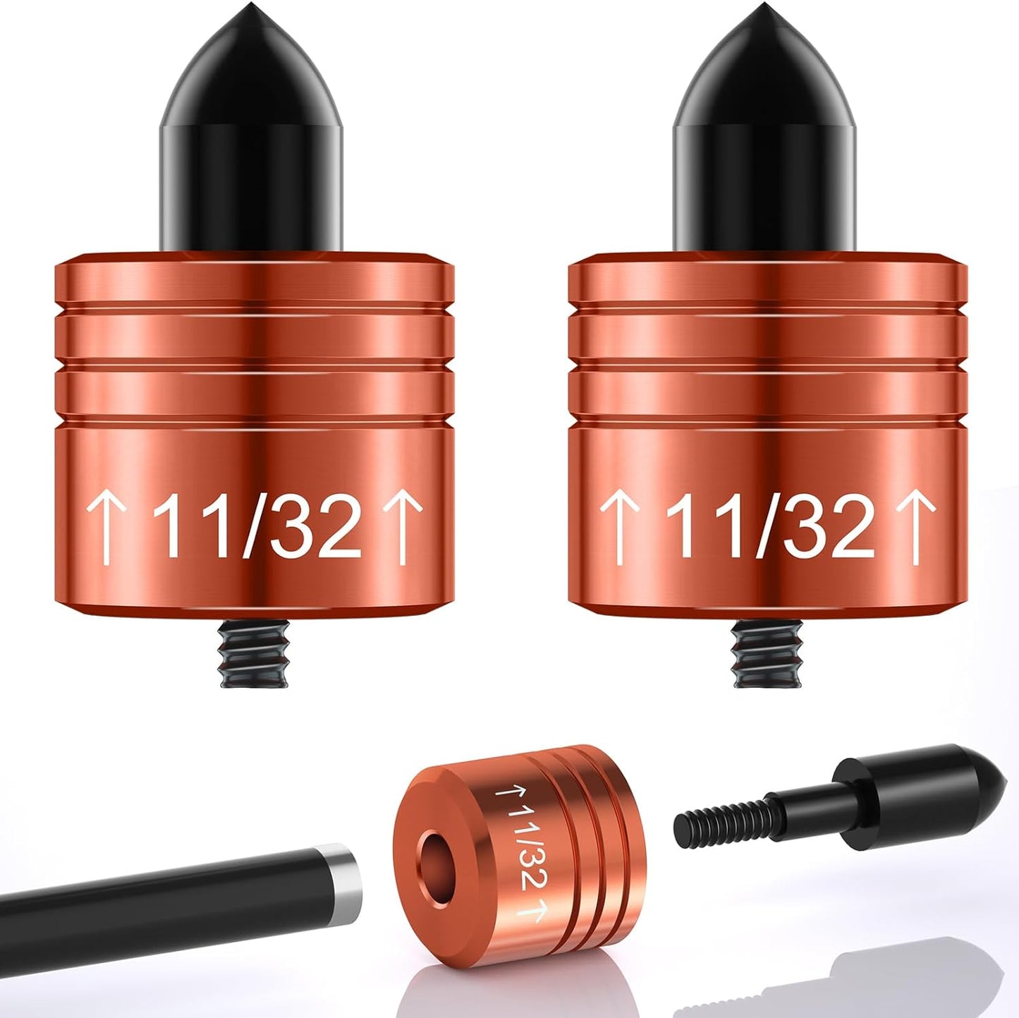 2PCS Crossbow Decocking Bolts - Universal Fit Hunting Crossbow Accessories & Bolt Release Tips for Recurve & Compound Bows