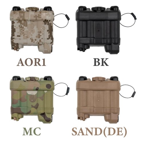 FMATAL GEAR FMA PVS 31 NVG Battery Pack Case with Function for Tactical Helmet NVG | Paintball Shooting Hunting(BK)
