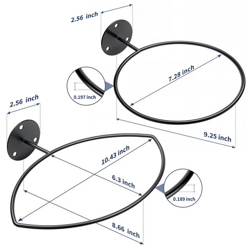 KIFFRIDE 4 Packs Basketball Holder Wall Mount,Universal Ball Holder Wall Mount,Basketball Racks for Balls,Suitable for Basketball,Soccer,Volleyball,Football Ball Stand
